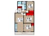北浦和住宅２号棟(501) 3LDKの間取り