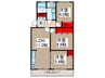 北浦和住宅２号棟(501) 3LDKの間取り