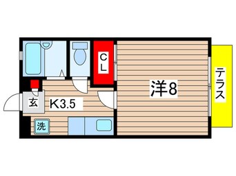 間取図 グリ－ンコ－ト