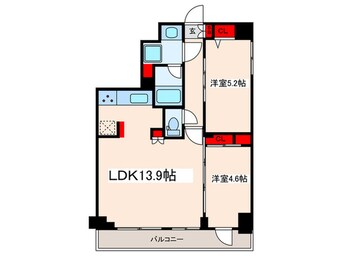 間取図 MAXIV西日暮里アレグリアコート