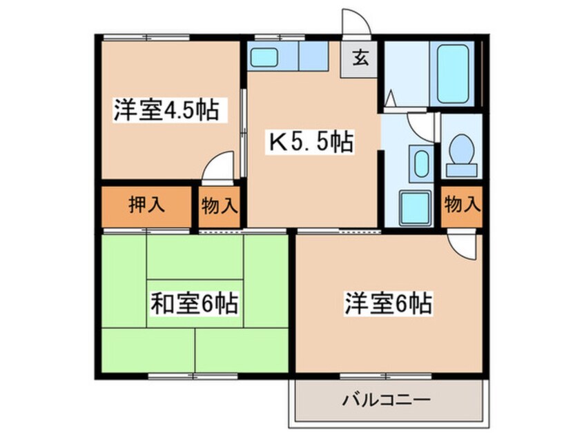 間取図 コーポちとせ