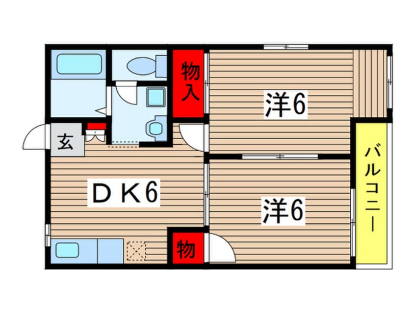 間取図 サンハウス黒砂台