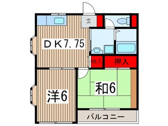 間取図 ウイングＫ