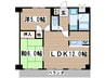 ベルハウス山手 2LDKの間取り
