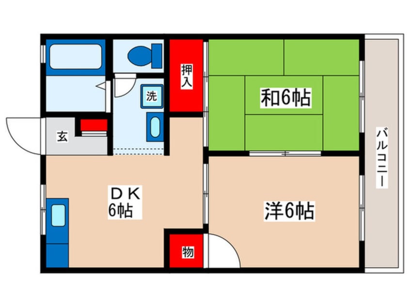 間取図 コーポうみぞの