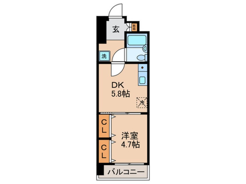 間取図 ﾗｲｵﾝｽﾞﾏﾝｼｮﾝ綱島南（309）