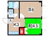 岩井マンション 2Kの間取り
