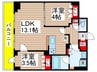 コンフォリア・リヴ平井MUTIO 2LDKの間取り