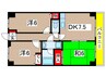 エステート秀 3DKの間取り