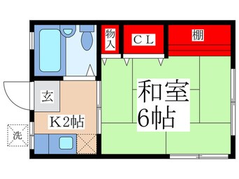 間取図 グリ－ンハイツ