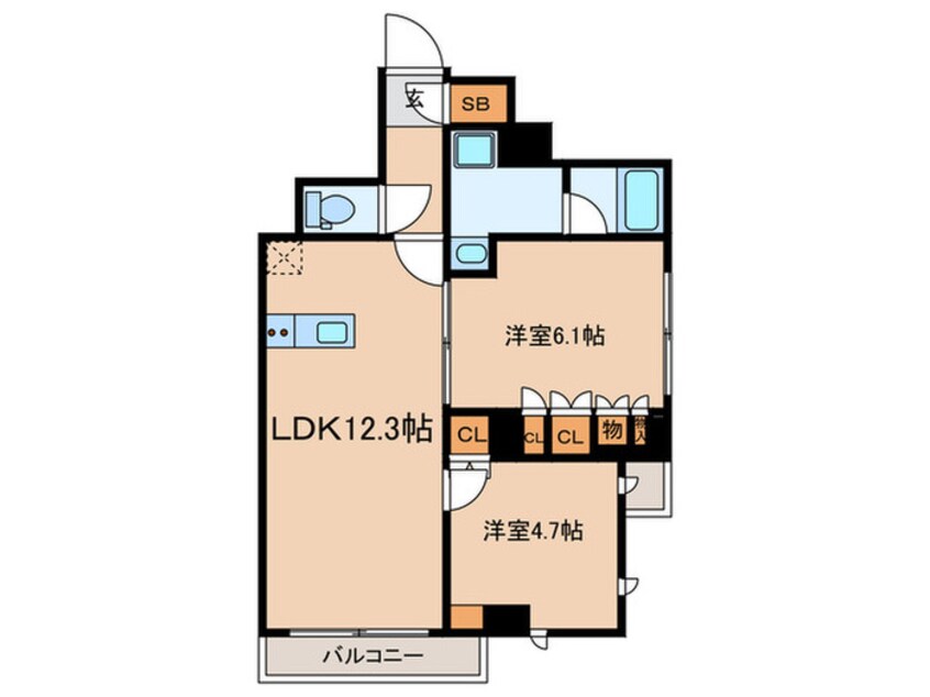 間取図 RJRプレシア千鳥