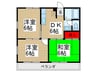 コ－ポブランカ 3DKの間取り