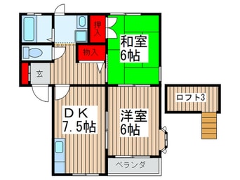 間取図 ヴィレッヂパルＣ棟