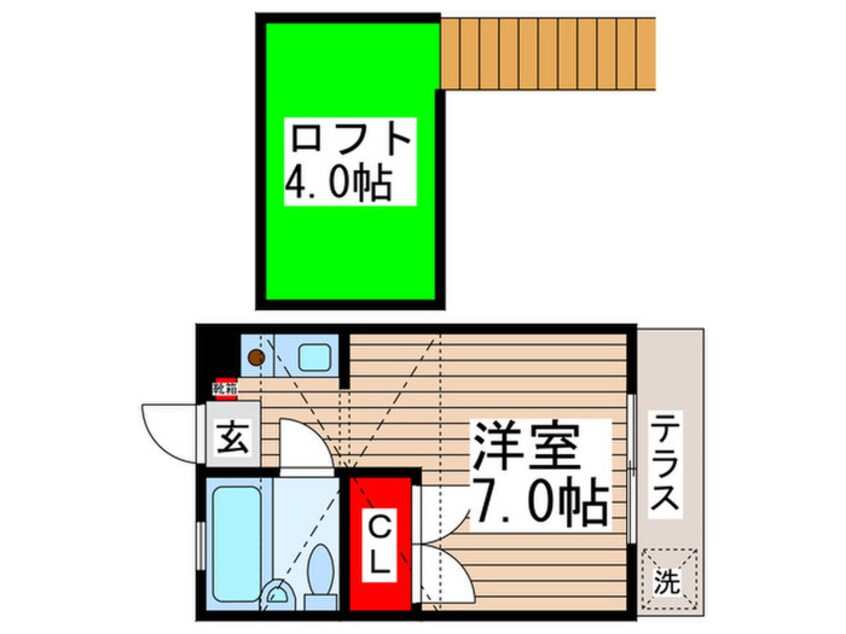 間取図 チェリ－ハイツ