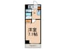ル－ク西早稲田 1Kの間取り
