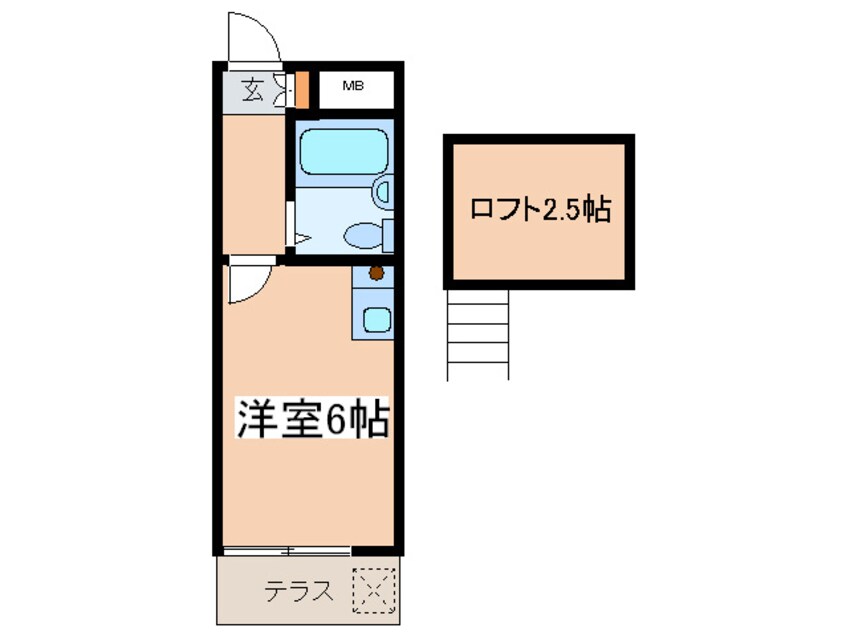 間取図 レオパレス　ペルシャ