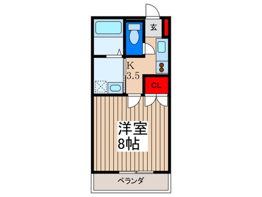 間取図 アンプルールフェール鴻巣