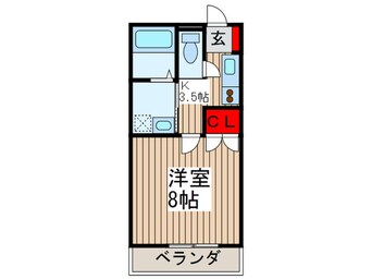 間取図 アンプルールフェール鴻巣