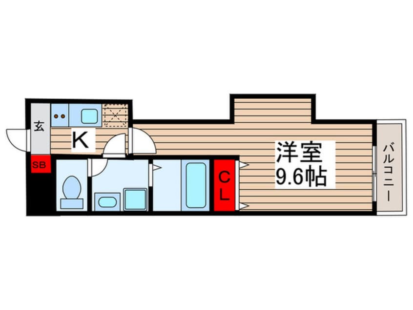 間取図 Pear Residence Asakusa