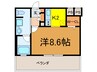 パ－クキュ－ブ板橋本町 1Kの間取り