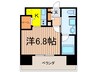 パ－クキュ－ブ板橋本町 1Kの間取り