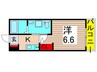 エストゥルース亀有(110) 1Kの間取り