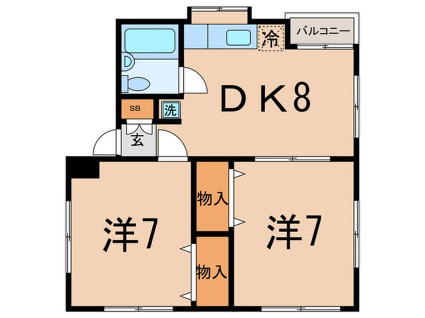 間取図 マジェスティパレスＫＭ