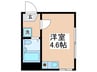 シャンテ優 1Rの間取り