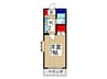 大平マンション 1Kの間取り
