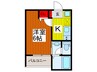 オーパス東川口 1Kの間取り