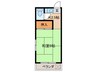 仙石マンション 1Rの間取り