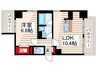 プローシュⅡ 1LDKの間取り
