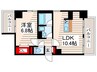 プローシュⅡ 1LDKの間取り