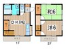 ハウス２Ｃ　Ｂ棟 2DKの間取り