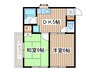アドバンスフジ 2DKの間取り