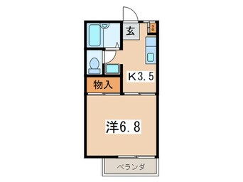 間取図 コ－ポ富士