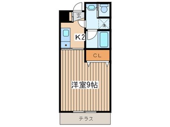 間取図 STUDIO FLAT K