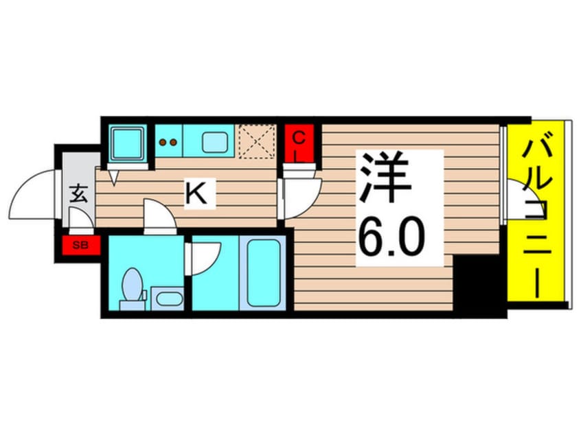 間取図 GENOVIA綾瀬skygarden（1106）