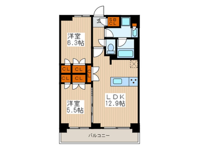 間取図 TELLUS八幡山