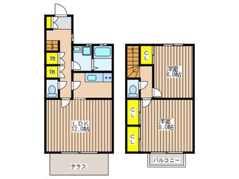 間取図 ｶｰﾑ大和田