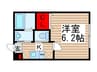 プラート柏 1Kの間取り