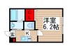 プラート柏 1Kの間取り