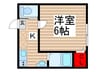 プラート柏 1Kの間取り