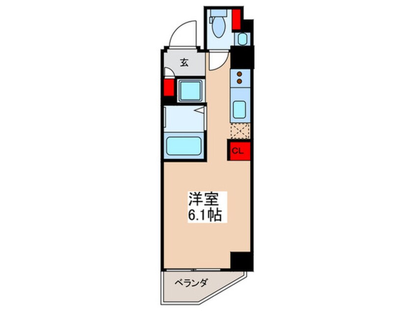 間取図 ARTESSIMO　LINK　COMODO（301）