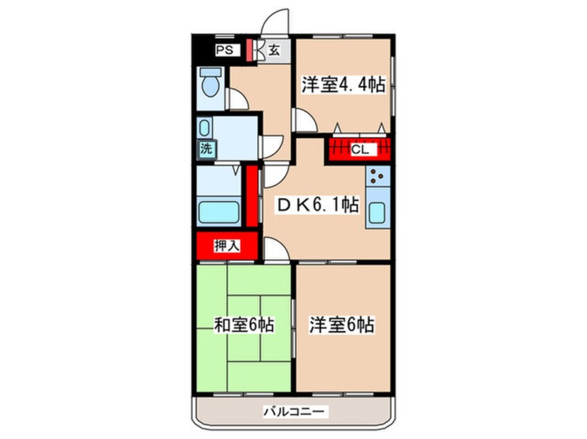 間取図 グランドメゾン福生