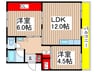 金杉台団地（502） 2LDKの間取り