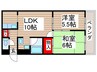 サンヨーハイツ 2LDKの間取り