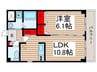 プランドール 1LDKの間取り