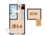 ソラーレ西大泉 1Rの間取り