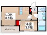 BestStage草加アネックス 1LDKの間取り